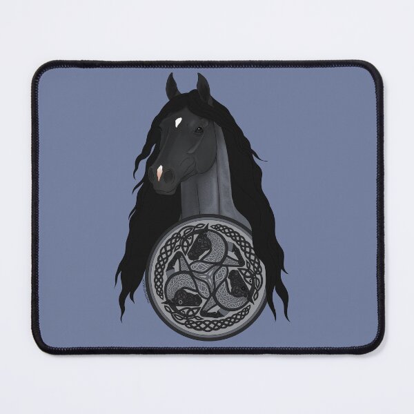Item preview, Blue Roan Horse with Celtic Horse Knotwork designed and sold by DappledMoon.