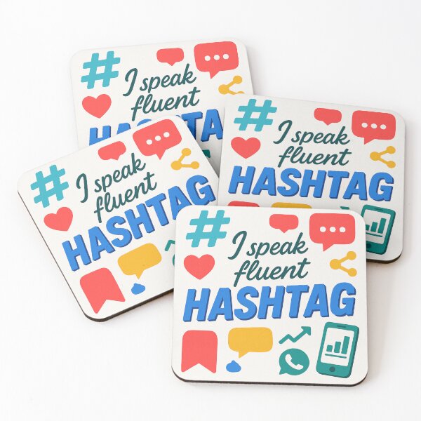 Item preview, I Speak Fluent Hashtag – Funny Social Media Manager Gift Design designed and sold by WorkBuddyGifts.