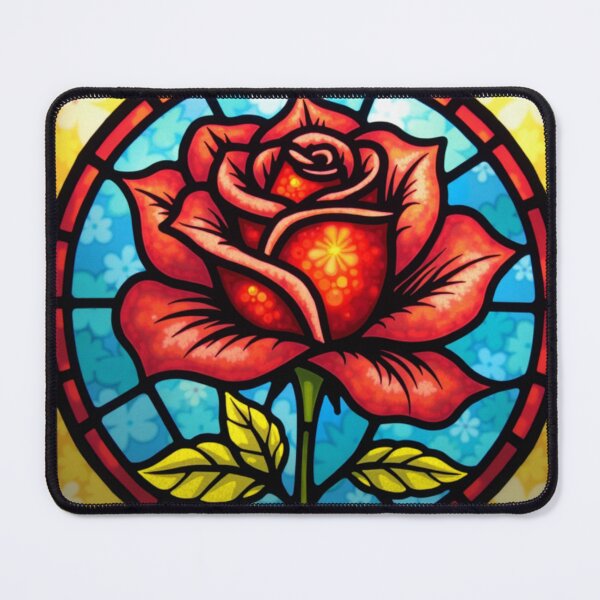 Item preview, Rose in Stained Glass designed and sold by Grandpa's Workshop.