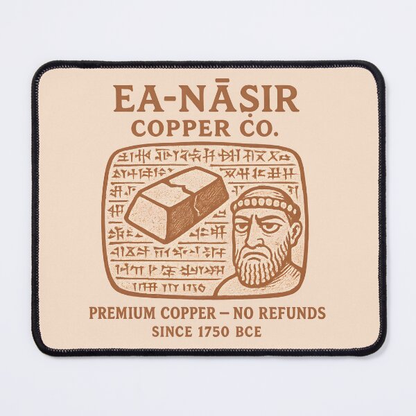 Item preview, Ea nasir Copper Co. Ancient Mesopotamian History Meme Funny designed and sold by k3rstman1.