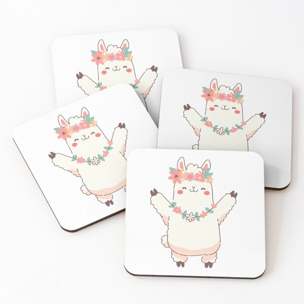 Item preview, Happy Flower Llama designed and sold by luminumance.