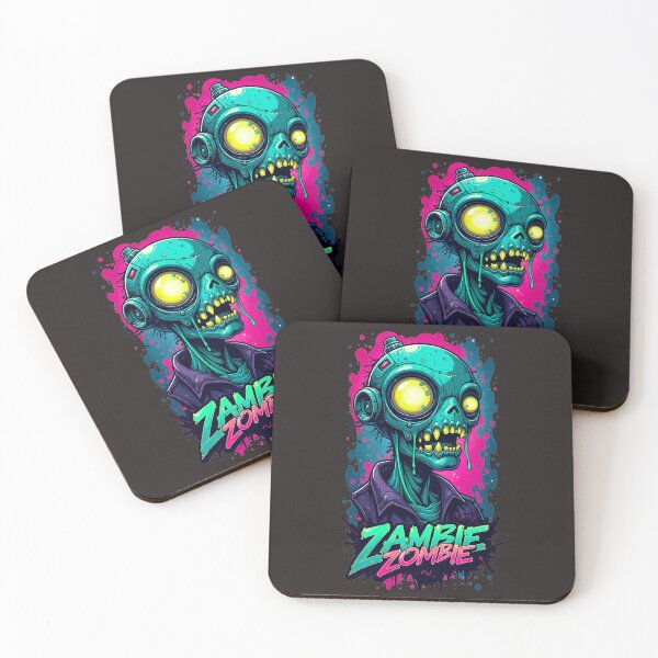 Item preview, Neon Slime Cyber Zombie T-Shirt designed and sold by Thaivi Design.
