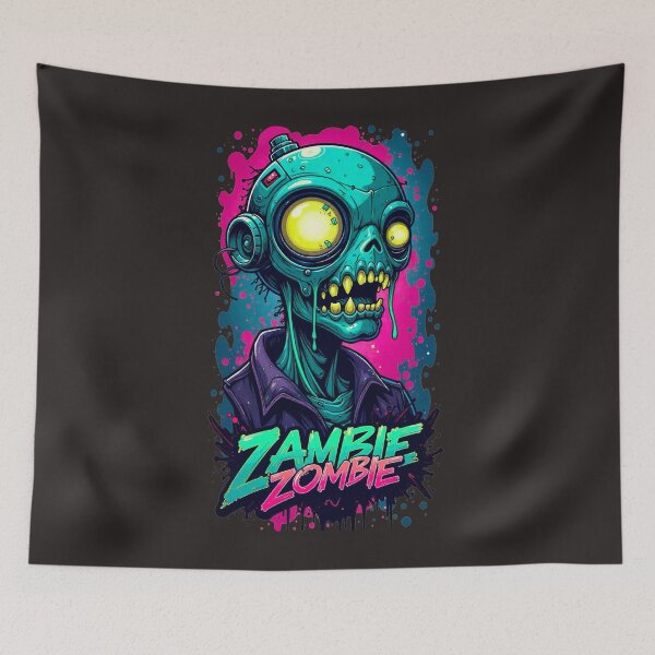 Item preview, Neon Slime Cyber Zombie T-Shirt designed and sold by Thaivi Design.