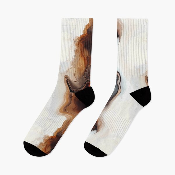 Item preview, Brown and White Abstract Fluid art designed and sold by ColorFlowArt.