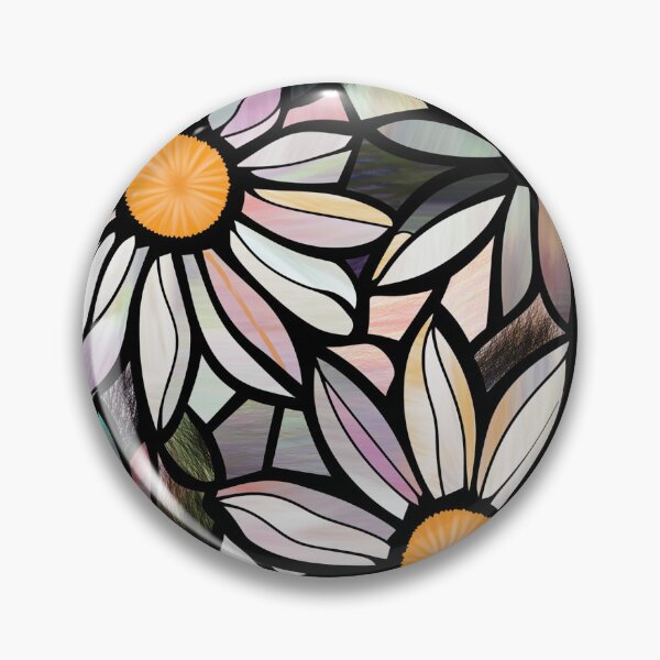 Item preview, Daisies in Stained Glass designed and sold by Grandpa's Workshop.
