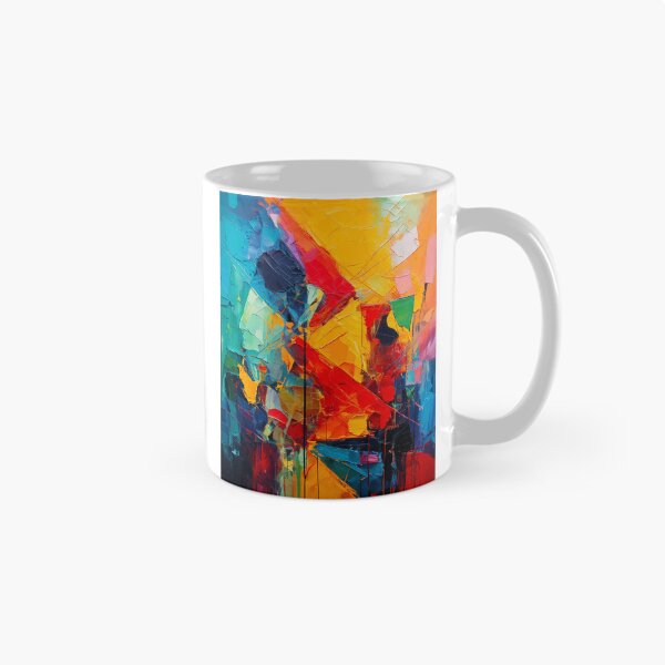 Item preview, Creative Bright Colorful Painterly Thick Paint Modern Art Abstract designed and sold by CattlettArt.