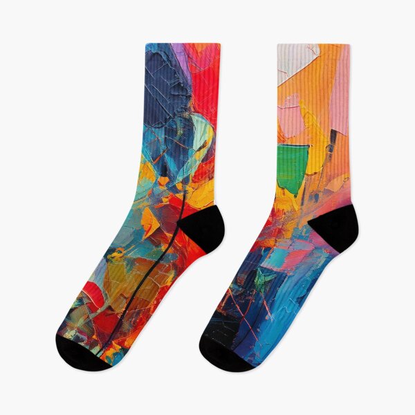 Artikelvorschau, Kreative helle bunte malerische dicke Farbe moderne Kunst abstrakt entworfen und verkauft von CattlettArt.
