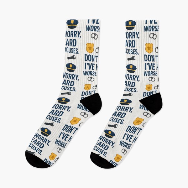 Item preview, Don’t Worry, I’ve Heard Worse Excuses – Funny Police Officer Gift Design designed and sold by WorkBuddyGifts.