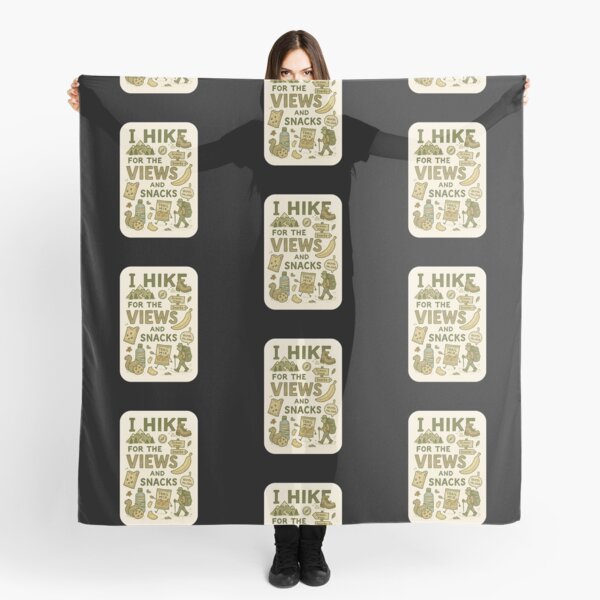 Item preview, I Hike for the Views and Snacks - Funny Hiking Quote Design designed and sold by Psycho-Crazy.