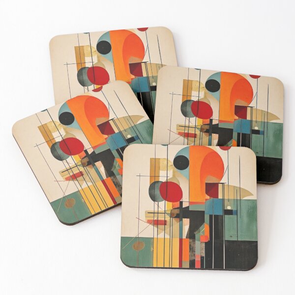 Item preview, MCM Geometric Abstract – Earth Tones Retro Art Print - Mid-Century Modern  designed and sold by CattlettArt.