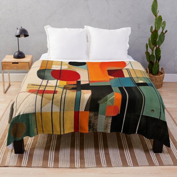 Artikelvorschau, MCM Geometrisches Abstrakt – Erdtöne Retro Kunstdruck - Mid-Century Modern entworfen und verkauft von CattlettArt.