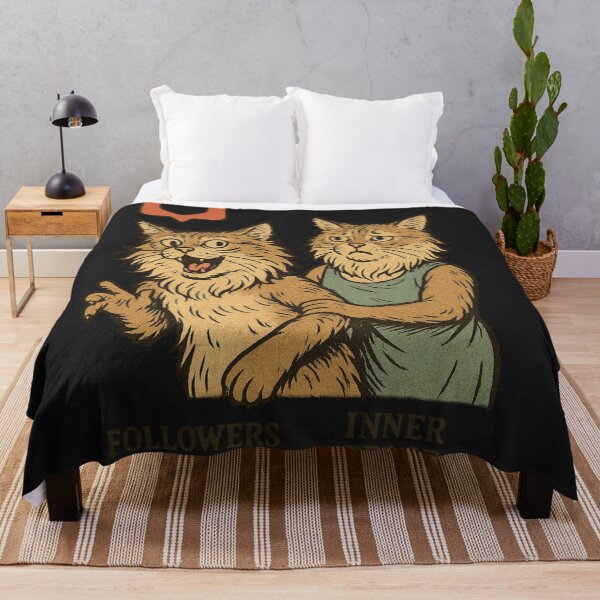 Item preview, "Chasing Likes, Losing Peace – Meme Cat Edition" designed and sold by Kubiru.