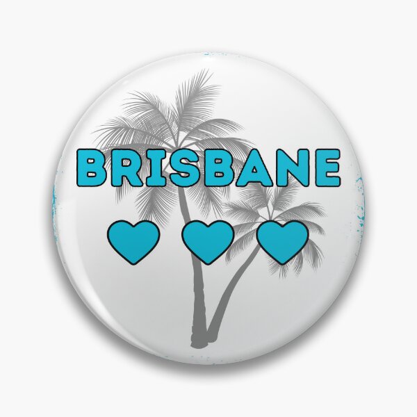 Item preview, Brisbane, The City I Love, Hearts, Queensland, Blue designed and sold by AASparksDesigns.