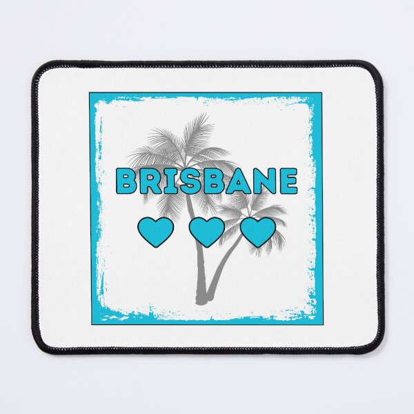 Item preview, Brisbane, The City I Love, Hearts, Queensland, Blue designed and sold by AASparksDesigns.