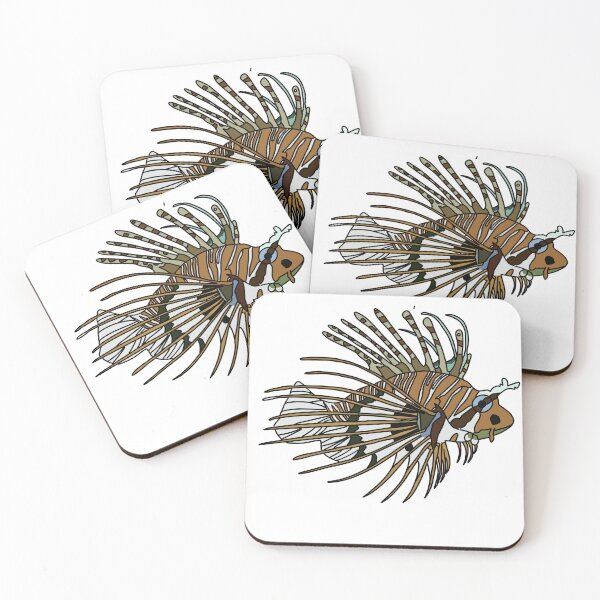 Item preview, Lion Fish Drawing (simple) designed and sold by PurplePrintsSup.