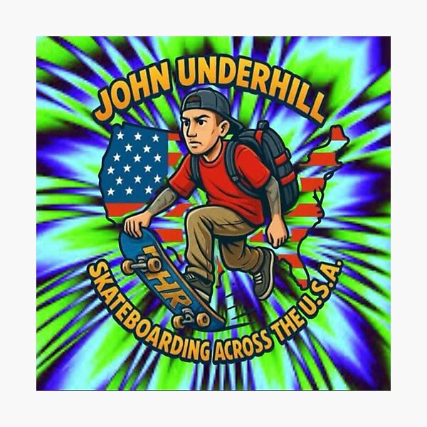 Aperçu de l'œuvre Faire du skateboard à travers l'Amérique créée et vendue par skateusa1.