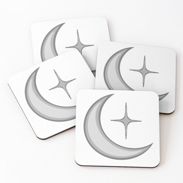 Item preview, Moon and Star (Greyscale) (Simple) designed and sold by PurplePrintsSup.