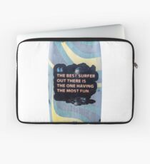 Surfboard retro shirt design Laptop Sleeve