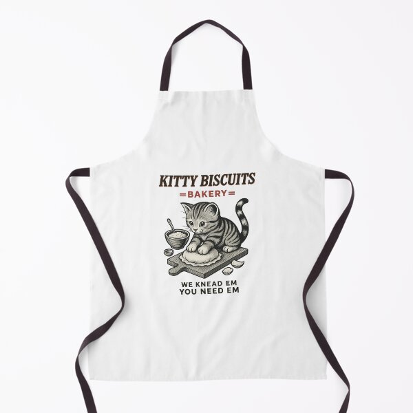 Item preview, Kitty Biscuits Bakery Wir kneten sie, Sie brauchen sie Vintage Katze designed and sold by Abirtom.