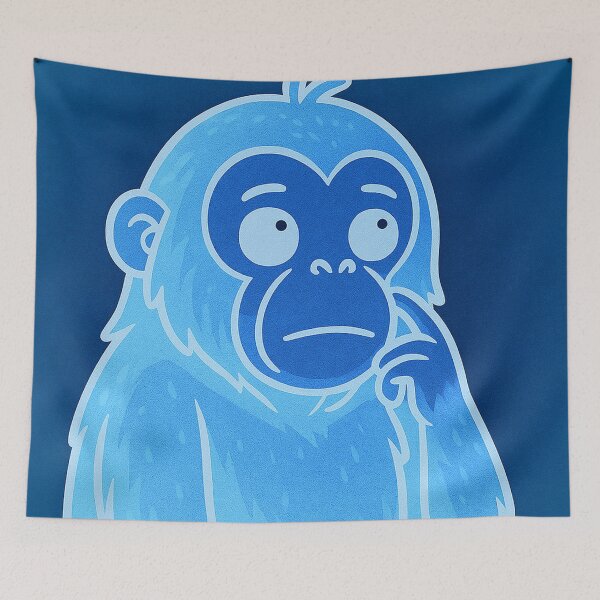 Item preview, Thoughtful Orangutan Inverted designed and sold by HalcyonThings.