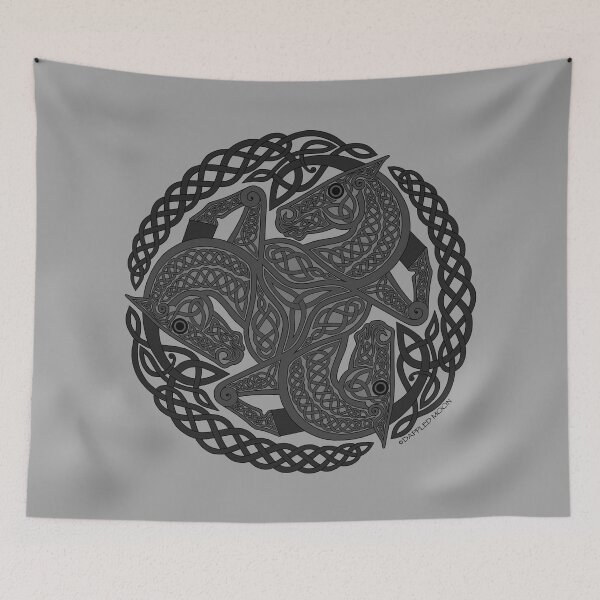 Item preview, GrayThree Horse Celtic Knot designed and sold by DappledMoon.