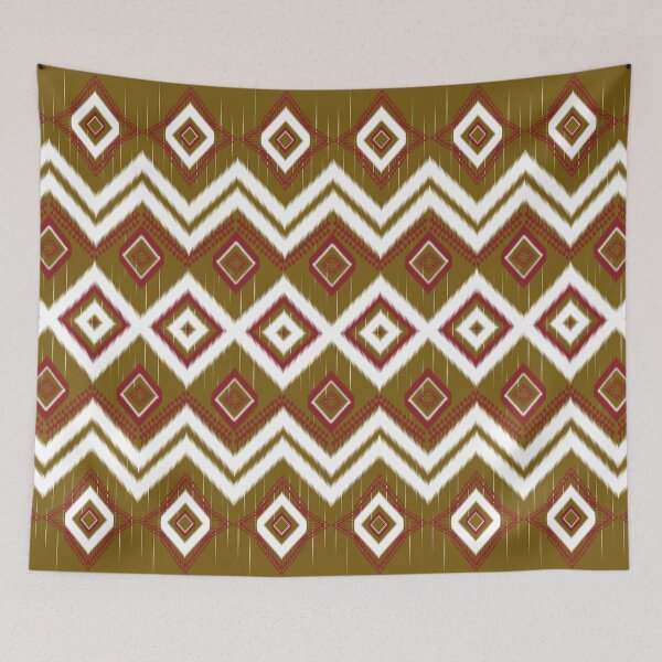Item preview, Ikat tribal ethnics pattern l Fabrics textiles l Design tribal ethnics ikat designed and sold by MonoDigitalArt.
