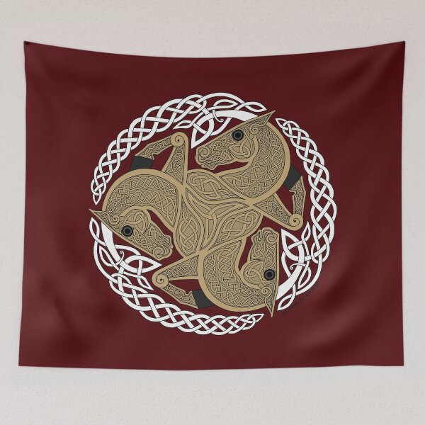 Item preview, Palomino Three Horse Celtic Knot designed and sold by DappledMoon.
