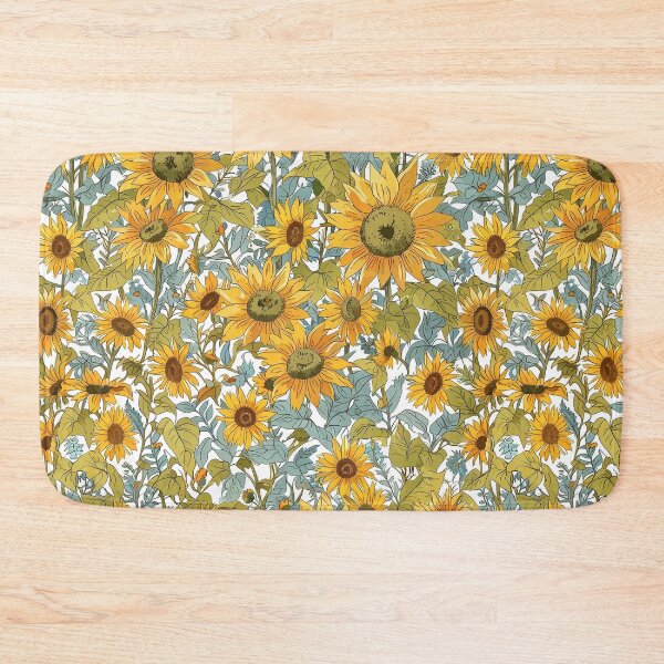 Item preview, Vibrant Seamless Pattern of Sunflowers with Lush Green Foliage designed and sold by CoolPixels.