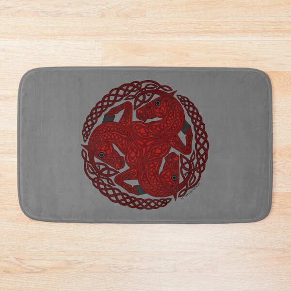 Item preview, Red Three Horse Celtic Knot designed and sold by DappledMoon.