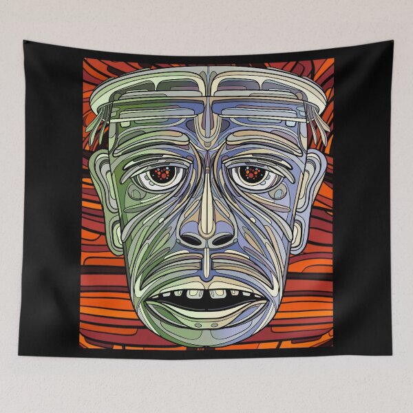 Item preview, Abstract man’s face with a green light shining on him designed and sold by DaveDanchuk.