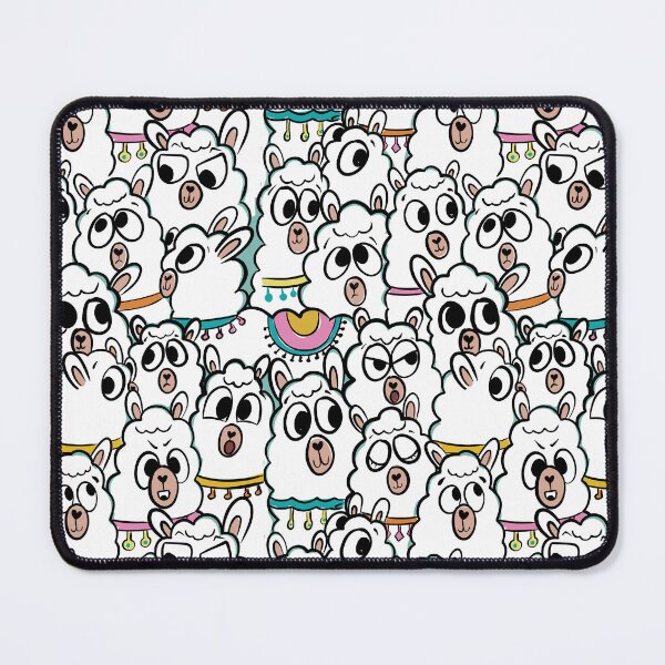 Item preview, Quirky Cartoon Llama Herd Doodle designed and sold by NancyDzines.