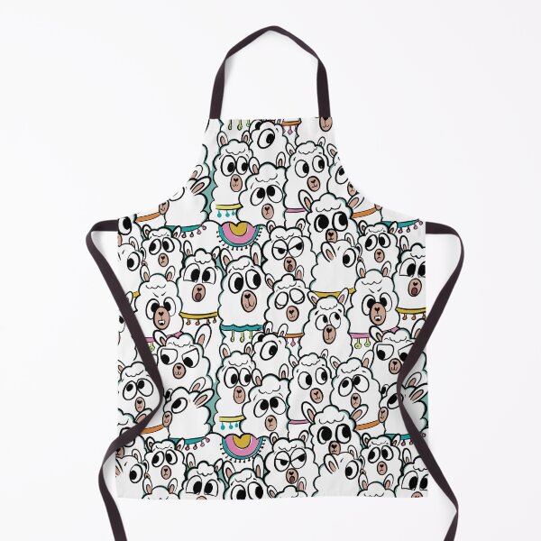 Item preview, Quirky Cartoon Llama Herd Doodle designed and sold by NancyDzines.