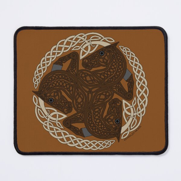 Item preview, Sorrel Three Horse Celtic Knot designed and sold by DappledMoon.
