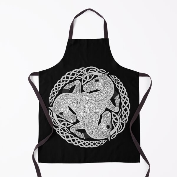 Item preview, White Three Horse Celtic Knot designed and sold by DappledMoon.