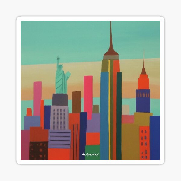 Item preview,  Cartoonish New York Skyline designed and sold by dayzaway.