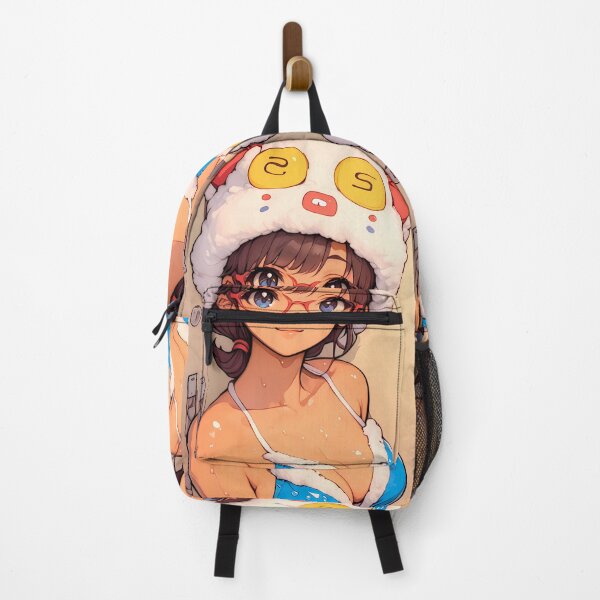 Item preview, Makinami Mari Illustrious Unknown Character Bear Cap Blue Bikini Anime Girl Shower Smile designed and sold by Cautenjari.