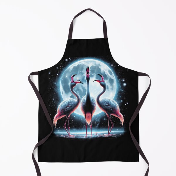 Item preview, Three Flamingos Howling at Moon Like Three Wolves Funny designed and sold by Kimberley King Art King Art.