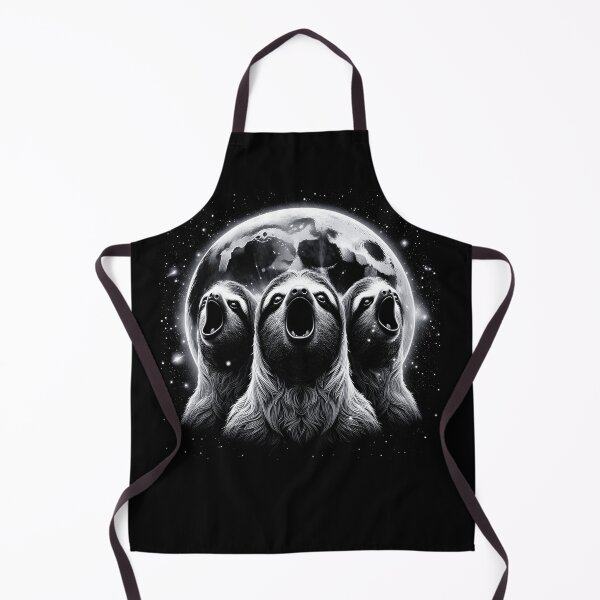 Item preview, Three French Sloths Howling at Moon Like Three Wolves Funny designed and sold by Kimberley King Art King Art.