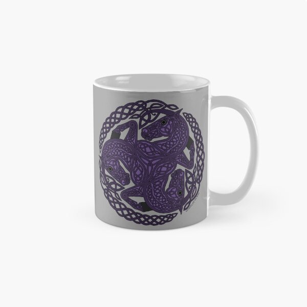 Item preview, Purple Three Horse Celtic Knot designed and sold by DappledMoon.