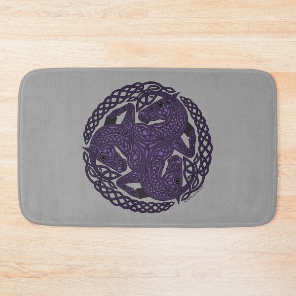 Item preview, Purple Three Horse Celtic Knot designed and sold by DappledMoon.