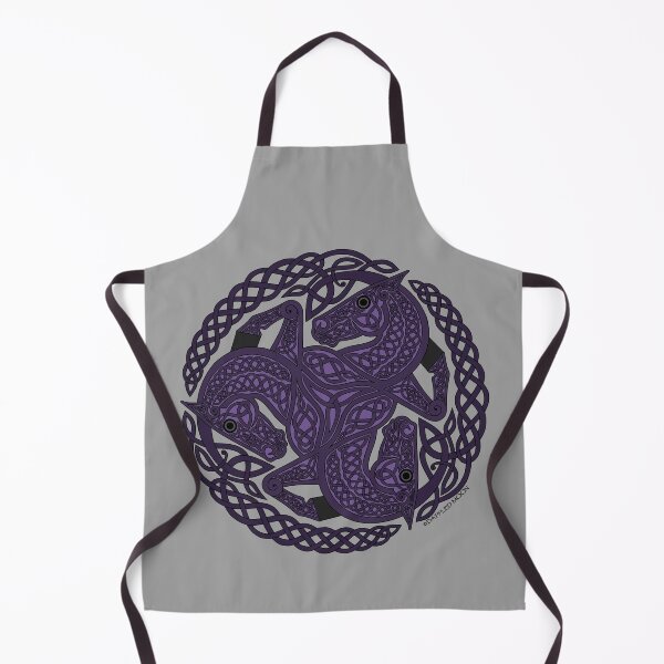 Item preview, Purple Three Horse Celtic Knot designed and sold by DappledMoon.