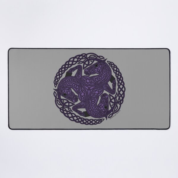 Item preview, Purple Three Horse Celtic Knot designed and sold by DappledMoon.