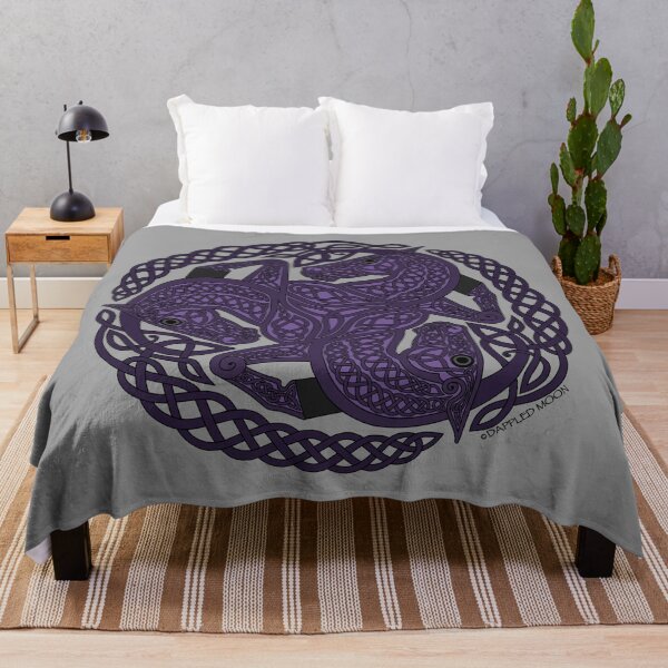 Item preview, Purple Three Horse Celtic Knot designed and sold by DappledMoon.