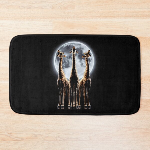 Item preview, Three Giraffes Howling at Moon Like Three Wolves Funny designed and sold by Kimberley King Art  King Art.