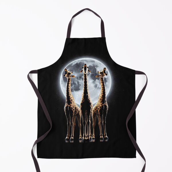 Item preview, Three Giraffes Howling at Moon Like Three Wolves Funny designed and sold by Kimberley King Art  King Art.