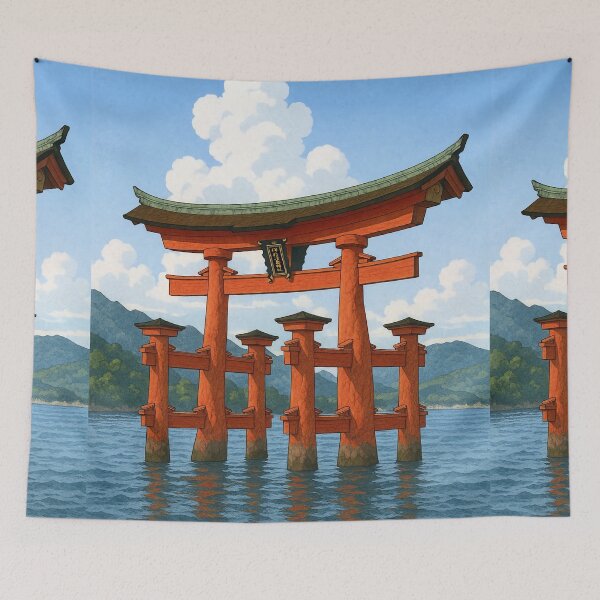 Item preview, Floating Torii of Itsukushima Shrine designed and sold by Takeda-art.