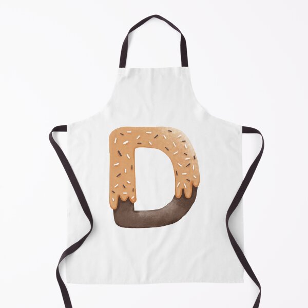Item preview, Donut Letter D - Sweet Alphabet Chocolate Icing with Sprinkles designed and sold by inelistudio.