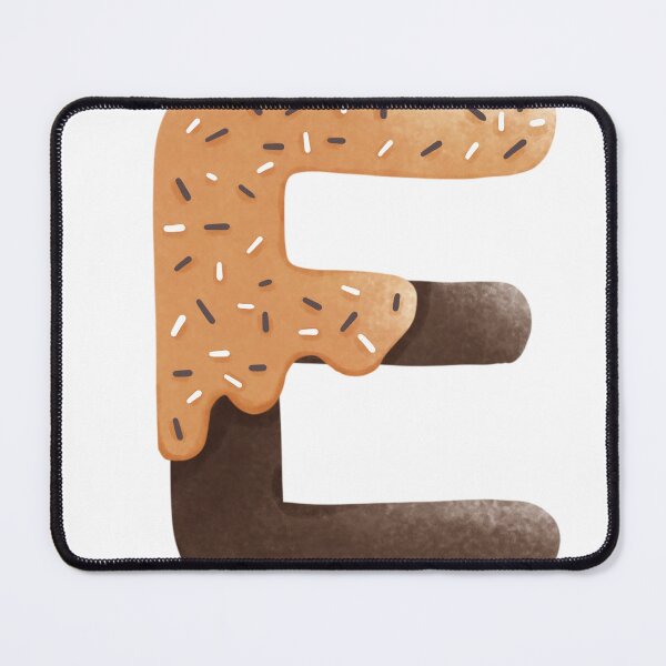 Item preview, Donut Letter E - Sweet Alphabet Chocolate Icing with Sprinkles designed and sold by inelistudio.