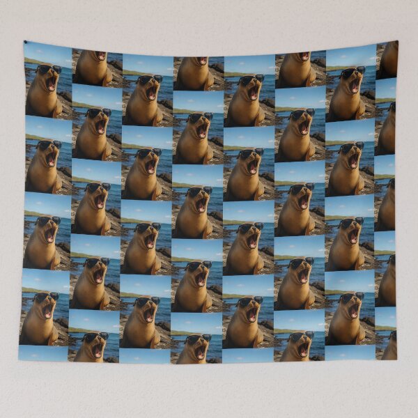 Item preview, Cool Galápagos Sea Lion Wearing Sunglasses designed and sold by AlmaConYapa.
