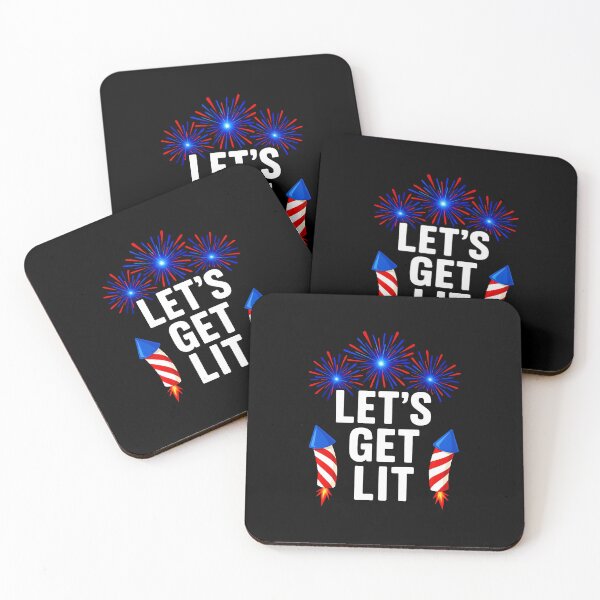 Item preview, Let s Get Lit 4th Of July With Fireworks designed and sold by MOHITSALVI.